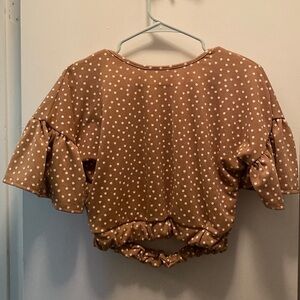 Nasty Gal Tie Back Crop Top